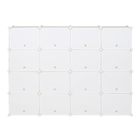 8-Tier Portable 64 Pair Shoe Rack Organizer 32 Grids Tower Shelf Storage Cabinet Stand Expandable for Heels, Boots, Slippers, White